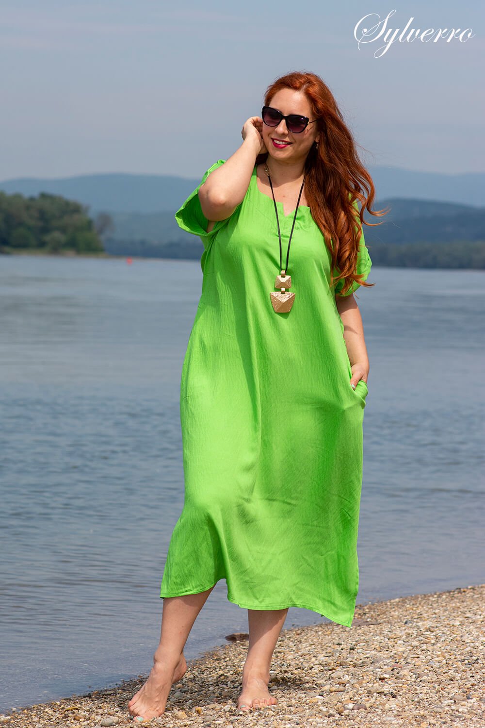 Dzsindzser Pocket Maxi Dress